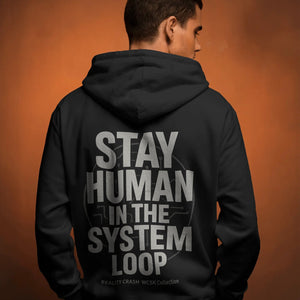 Stay Human Oversize Hoodie Wrongcrow
