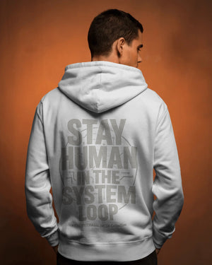 Stay Human Oversize Hoodie Wrongcrow