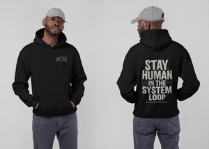 Stay Human Oversize Hoodie Wrongcrow