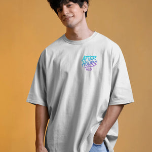 After Hours Chestprint Streetwear Oversized Tee