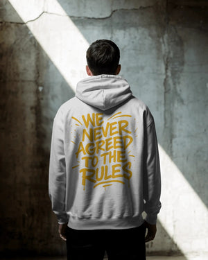 „Never Agreed To The Rules Typo“ Hoodie