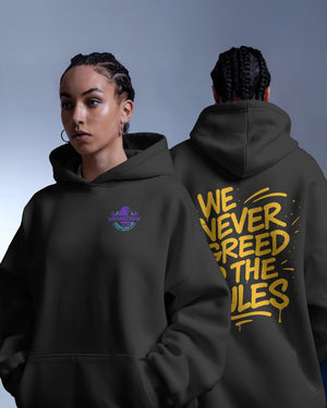 „Never Agreed To The Rules Typo“ Hoodie