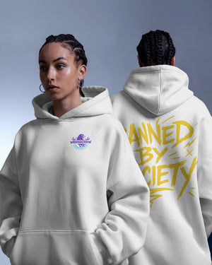 „Banned by Society Typo“ Hoodie