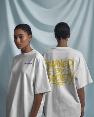 „Banned by Society Typo“ Tee
