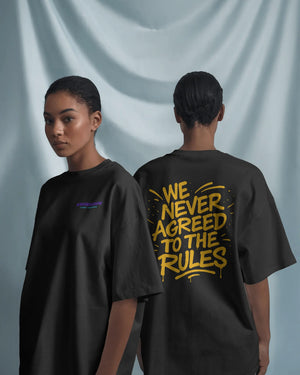 „Never Agreed To The Rules Typo“ Tee