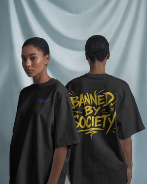 „Banned by Society Typo“ Tee