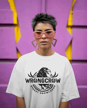 Wrongcrow  Original Street Knowledge Print Premium Urban Tee