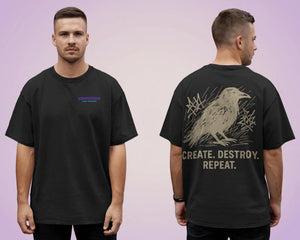 „Create. Destroy. Repeat.“ Tee