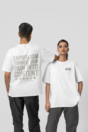 Capitalism Tee Oversize Streetwear Wrongcrow 