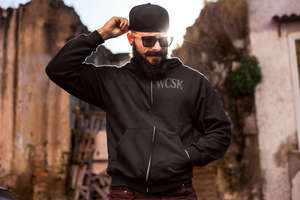 WCSK Zipper Hoodie Pversize Streetwear Wrongcrow