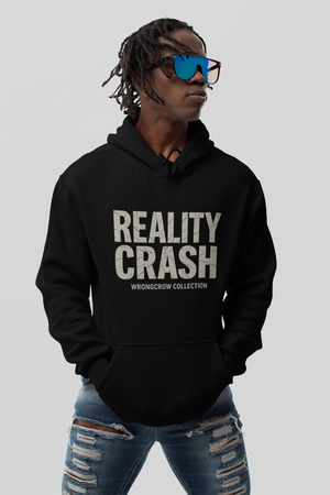 Reality Crash Hoodie Oversize Streetwear/ Wrongcrow