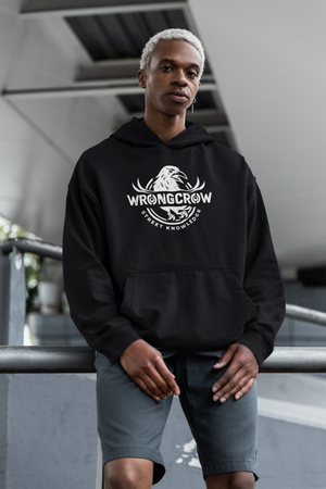 Wrongcrow Hoodie Original Street Knowledge Print