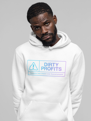 Dirty Profits – Financial Pressure Warning Streetwear Oversized Hoodie