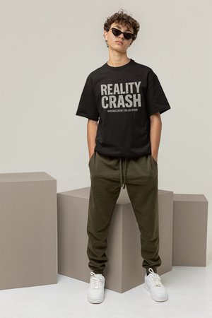 Reality Crash Tee Oversize Streetwear Wrongcrow 