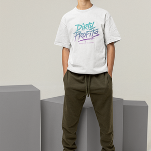 Dirty Profits Bold Print Streetwear Oversized Tee