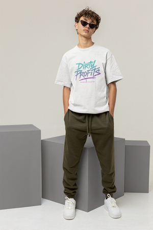 Dirty Profits Bold Print Streetwear Oversized Tee