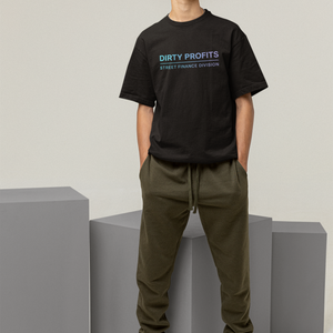 Dirty Profits Street Finance Division Streetwear Oversized Tee