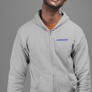 „Quiet Crew“ Zipper Hoodie Oversize Streetwear/Wrongcrow