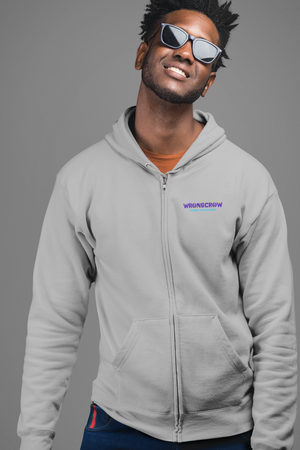 „Quiet Crew“ Zipper Hoodie Oversize Streetwear/Wrongcrow