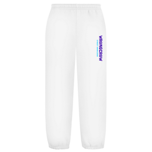 Oversize Fluffy Sweatpants Wrongcrow - White / S - Clothes