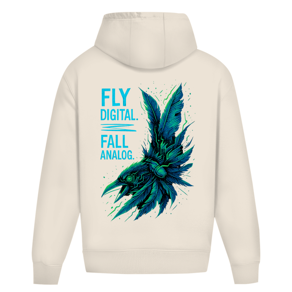 Oversize Hoodie Ohne Kordel Fly Digital - Clothes