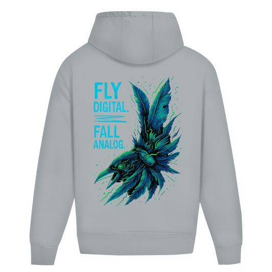 Oversize Hoodie Ohne Kordel Fly Digital - Clothes
