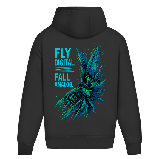 Oversize Hoodie Ohne Kordel Fly Digital - Clothes