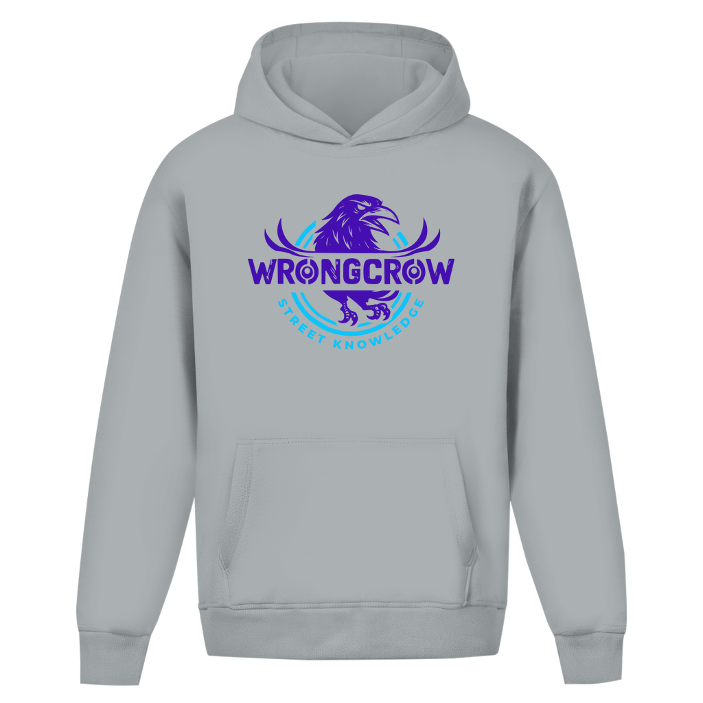 Oversize Hoodie Ohne Kordel Wrongcrow - Light Asphalt / S - Clothes