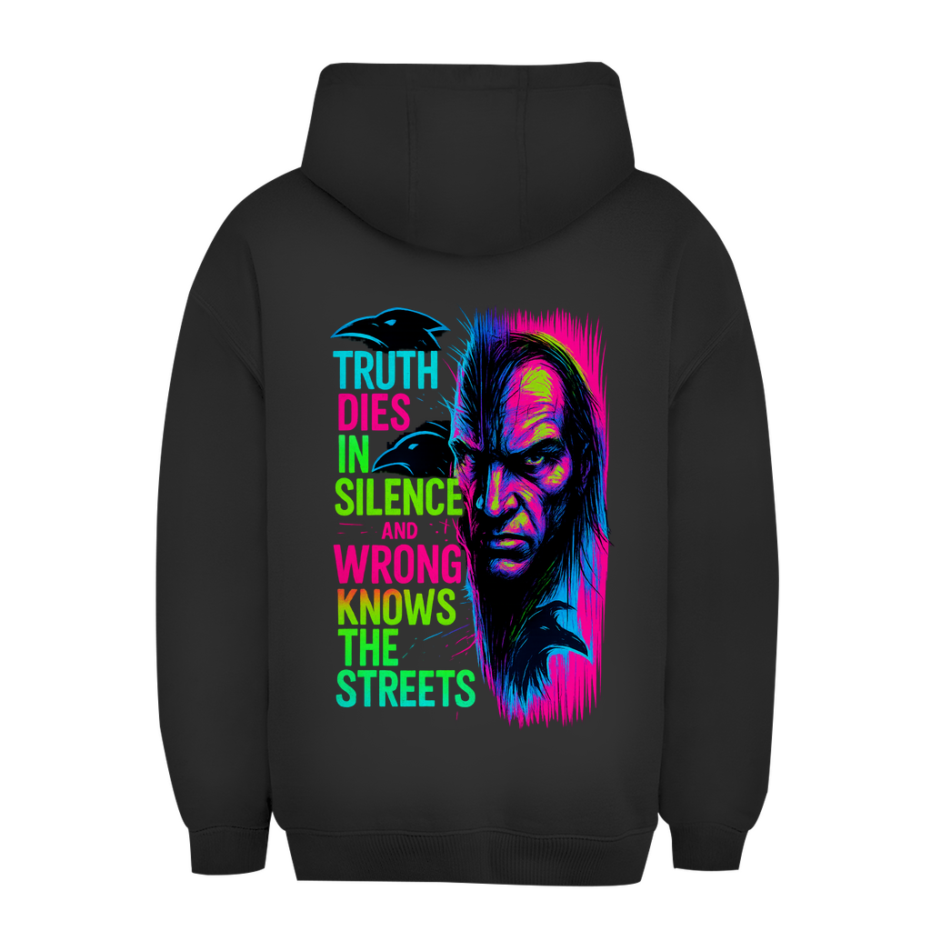 Oversize Hoodie Truth Dies In Silence - Clothes