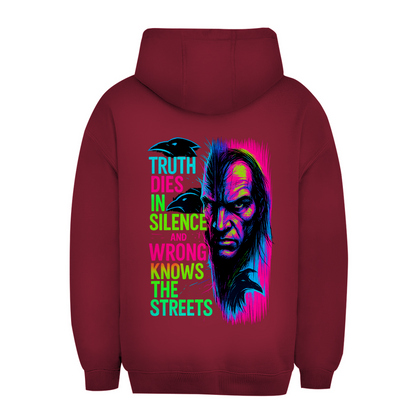 Oversize Hoodie Truth Dies In Silence - Clothes