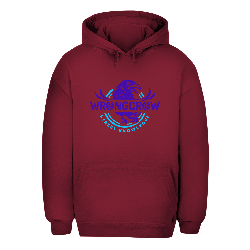 Oversize Hoodie Wrongcrow - Burgundy / XS - Clothes