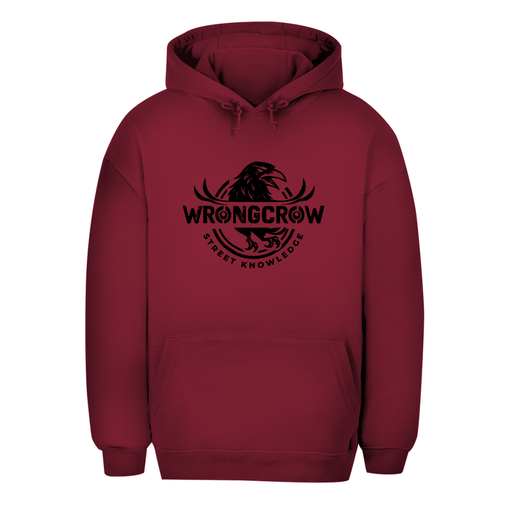 Oversize Hoodie Wrongcrow - Burgundy / XS - Clothes