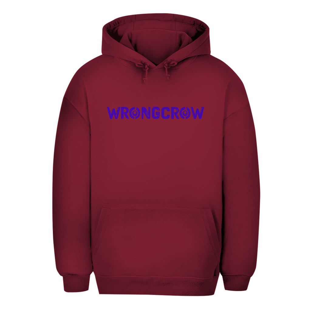 Oversize Hoodie Wrongcrow - Burgundy / XS - Clothes
