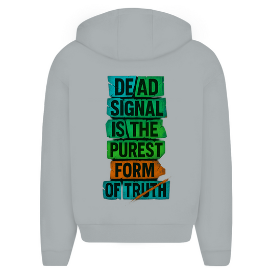 Oversize Zipper Dead Signal - Clothes