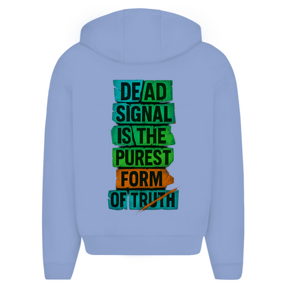 Oversize Zipper Dead Signal - Clothes