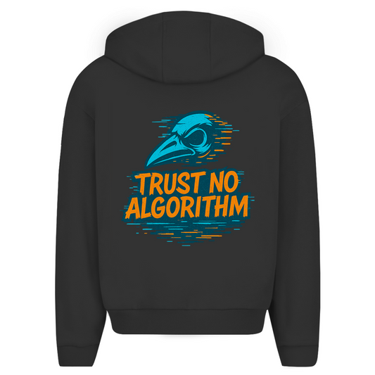 Oversize Zipper Trust No Algorithm - Clothes