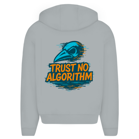 Oversize Zipper Trust No Algorithm - Clothes