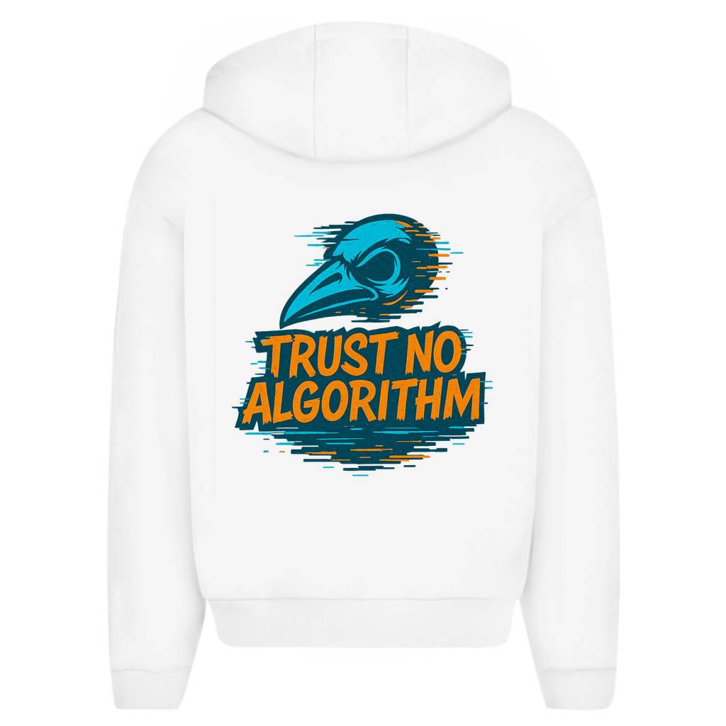Oversize Zipper Trust No Algorithm - Clothes