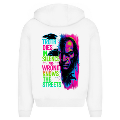 Oversize Zipper Truth Dies In Silence - Clothes