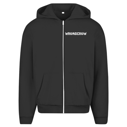 Oversize Zipper Wrongcrow - Black / S - Clothes