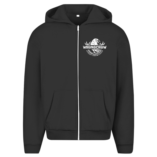 Oversize Zipper Wrongcrow - Black / S - Clothes