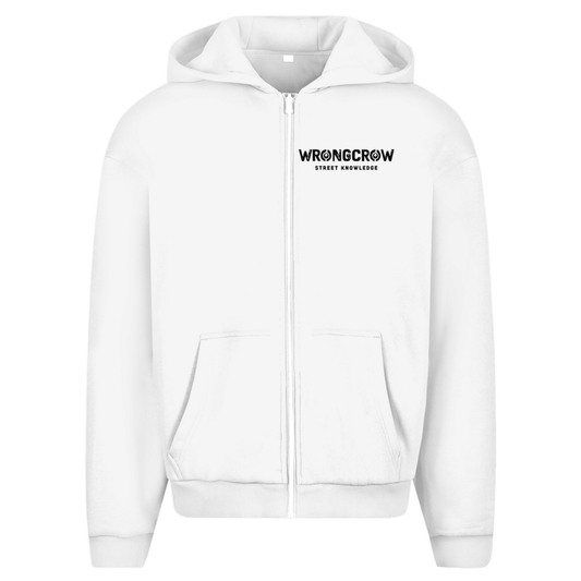 Oversize Zipper Wrongcrow - White / S - Clothes
