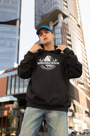 Wrongcrow Hoodie Original Street Knowledge Print