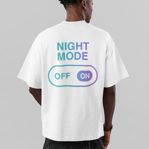 Night Mode On Streetwear Oversized Tee