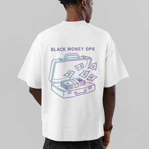 Black Money Ops Streetwear Oversized Tee