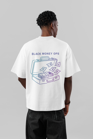 Black Money Ops Streetwear Oversized Tee