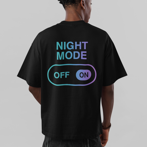 Night Mode On Streetwear Oversized Tee