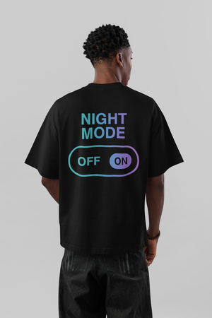 Night Mode On Streetwear Oversized Tee