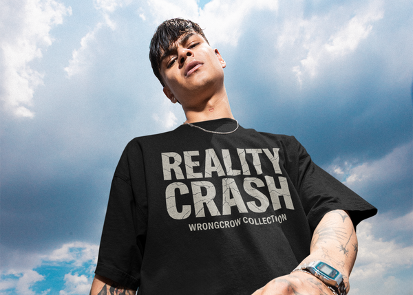 Reality Crash Tee Oversize Streetwear Wrongcrow