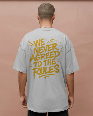 „Never Agreed To The Rules Typo“ Tee
